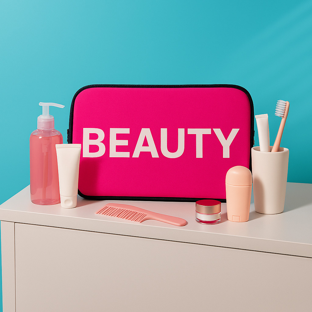 neoprene Beauty wash bag